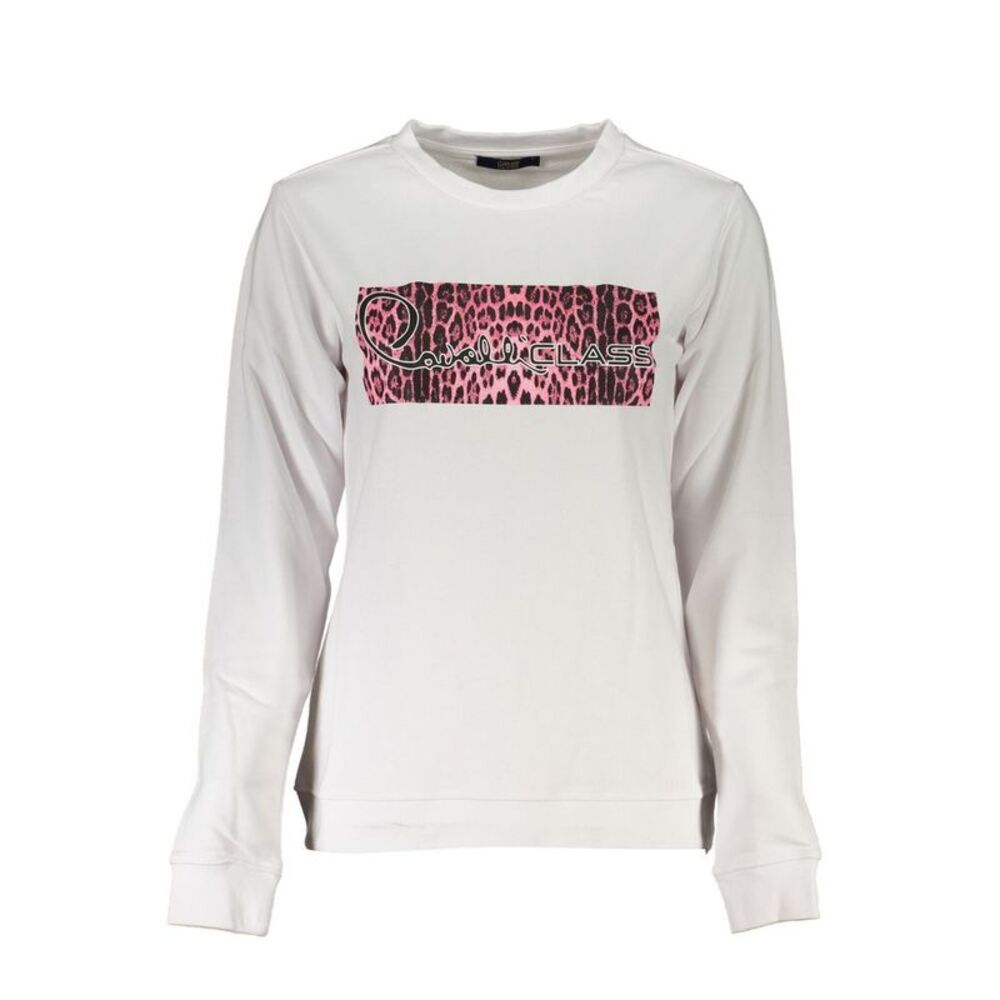 Cavalli Class White Cotton Women Women's Sweatshirt